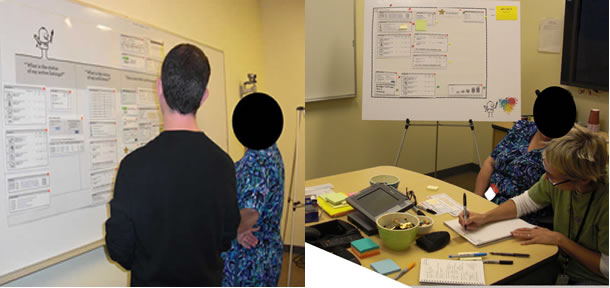 photograph of a design session