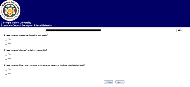 Screenshot with the same questions as Figure 3