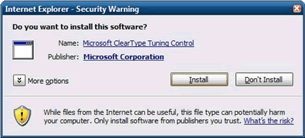 Screenshot of dialog box with simpler question.