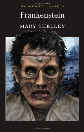 Book cover: Frankenstein by Mary Shelley