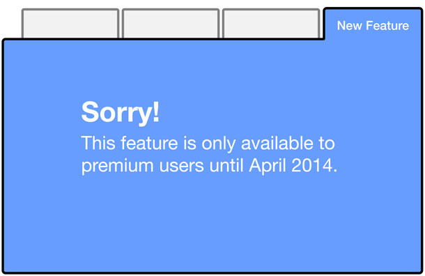 Screenshot shows features available to premium users only